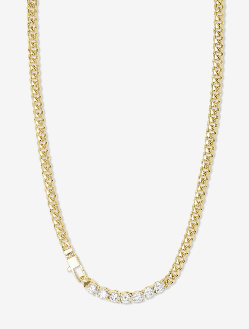 Melinda Maria Julian Loves Diamonds Baby 5mm Chain Necklace 18" Gold New ✨️FIRM